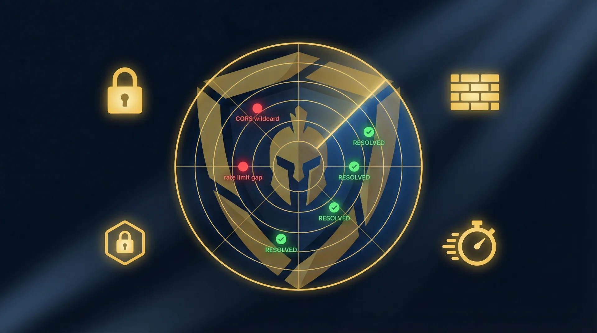 Security Radar — findings mapped by severity